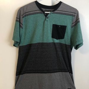 Large Ocean Current tri-color T-shirt